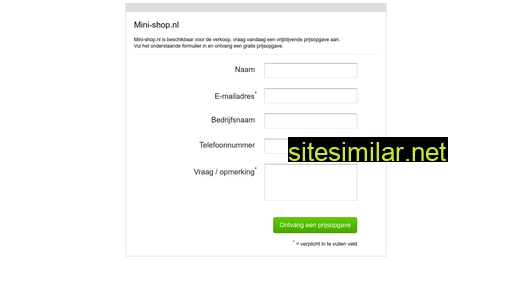 mini-shop.nl alternative sites