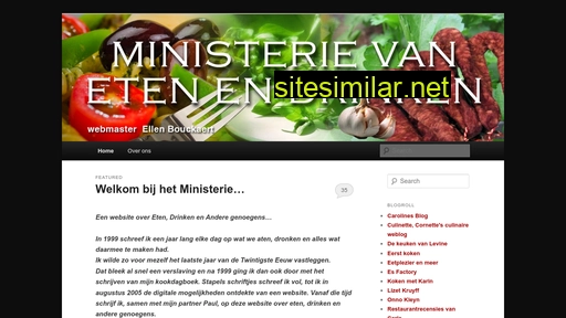 ministerieetenendrinken.nl alternative sites