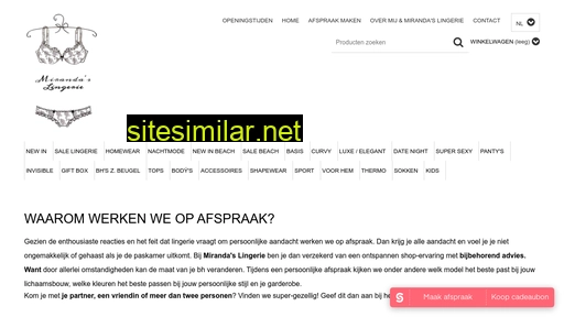mirandaslingerie.nl alternative sites