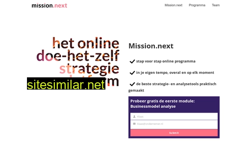missionnext.nl alternative sites