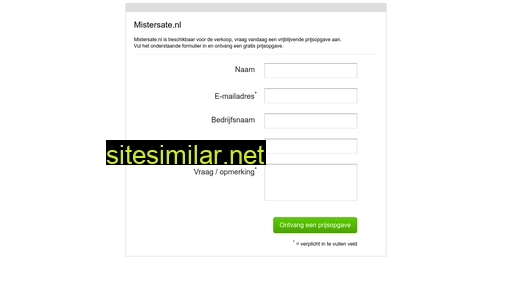 mistersate.nl alternative sites