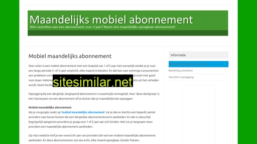 mobielmaandabonnement.nl alternative sites