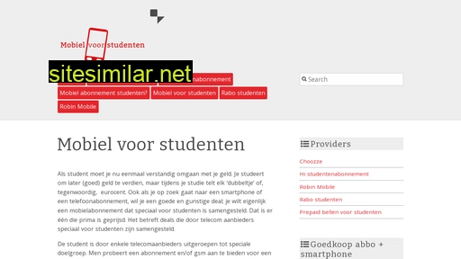 mobielvoorstudenten.nl alternative sites