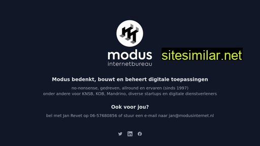 Modusinternet similar sites