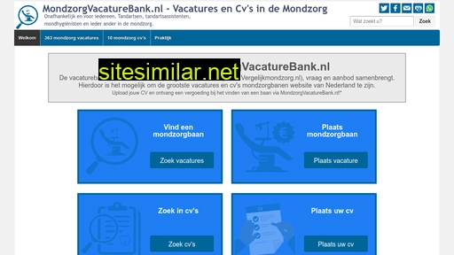 mondzorgvacaturebank.nl alternative sites