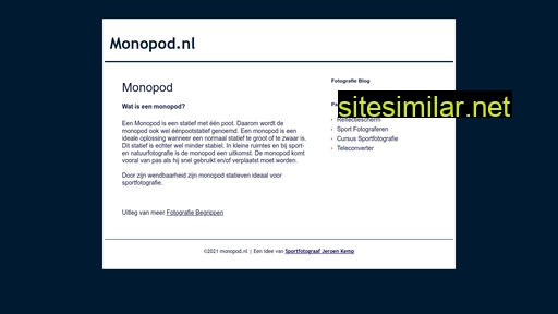 monopod.nl alternative sites