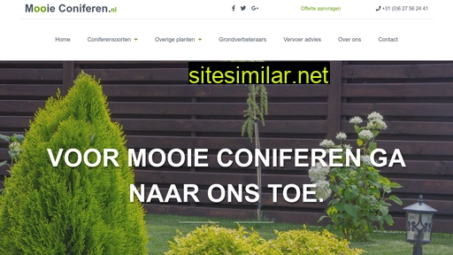 mooieconiferen.nl alternative sites