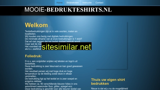 Mooie-bedrukteshirts similar sites