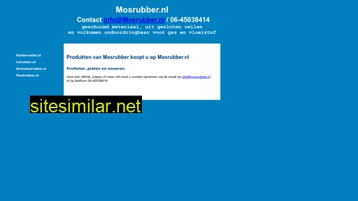 mosrubber.nl alternative sites