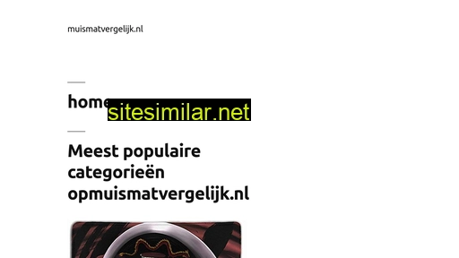 muismatvergelijk.nl alternative sites