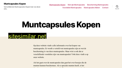 muntcapsuleskopen.nl alternative sites