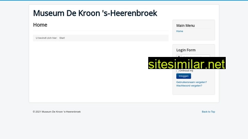 museumdekroon.nl alternative sites