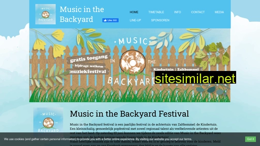 musicinthebackyard.nl alternative sites