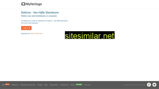 myheritage.nl alternative sites