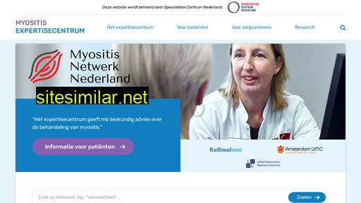 myositisexpertisecentrum.nl alternative sites
