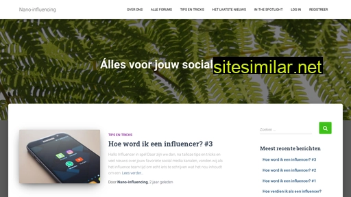 nano-influencing.nl alternative sites
