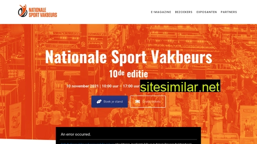 Nationalesportvakbeurs similar sites