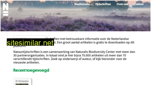 natuurtijdschriften.nl alternative sites