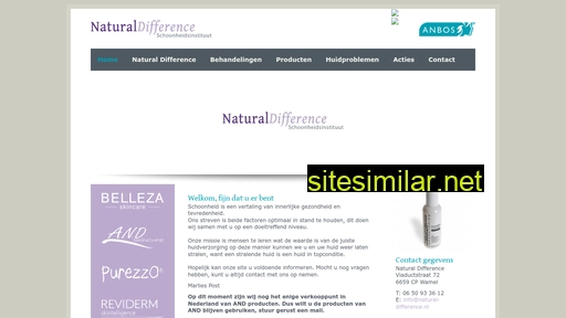 Natural-difference similar sites