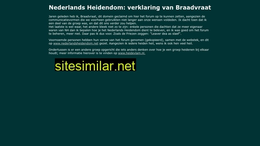 nederlandsheidendom.nl alternative sites