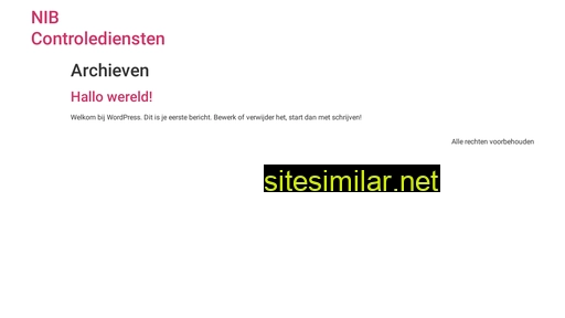 nibcontrolediensten.nl alternative sites