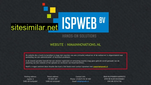 nimainnovations.nl alternative sites