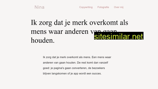 ninaelise.nl alternative sites