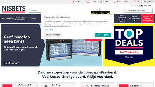 nisbets.nl alternative sites