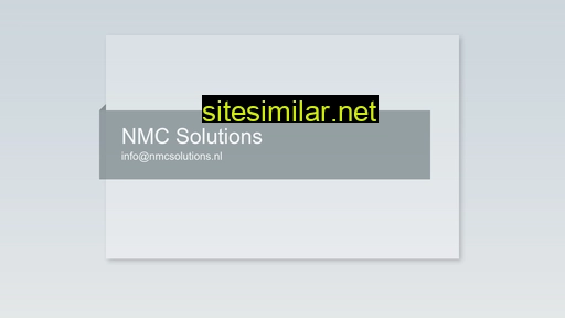 nmcsolutions.nl alternative sites