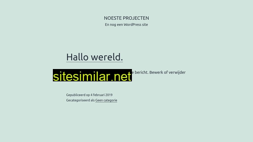 noesteprojecten.nl alternative sites