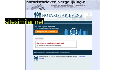 notaristarieven-vergelijking.nl alternative sites