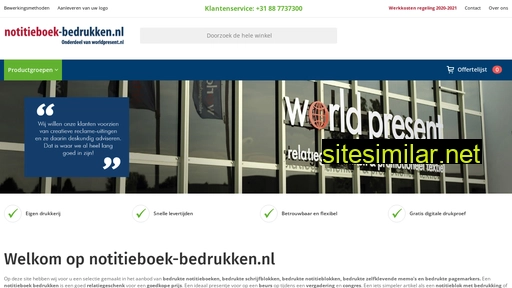 notitieboek-bedrukken.nl alternative sites