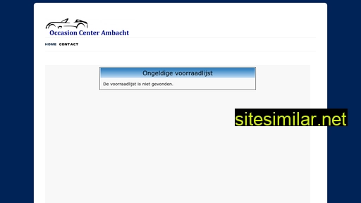 occasioncenterambacht.nl alternative sites