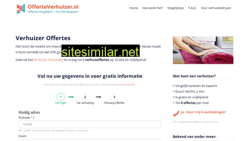 offerteverhuizer.nl alternative sites