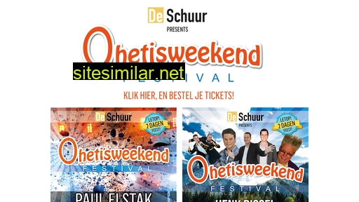 ohetisweekend.nl alternative sites