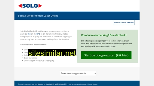 ondernemersregelingen.nl alternative sites