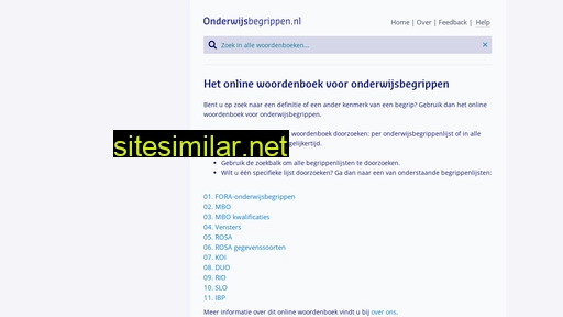 onderwijsbegrippen.nl alternative sites