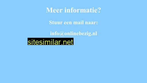 onlinebezig.nl alternative sites
