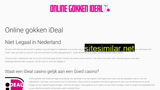onlinegokkenideal.nl alternative sites