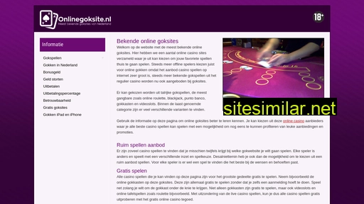 onlinegoksite.nl alternative sites