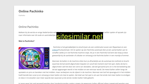 onlinepachinko.nl alternative sites