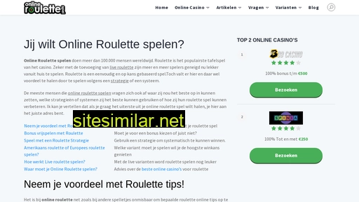 onlineroulettespel.nl alternative sites