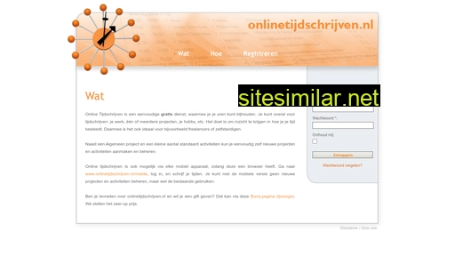 onlinetijdschrijven.nl alternative sites