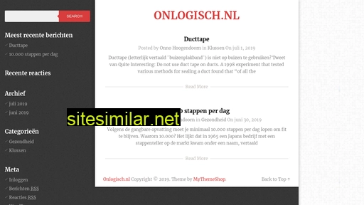 onlogisch.nl alternative sites
