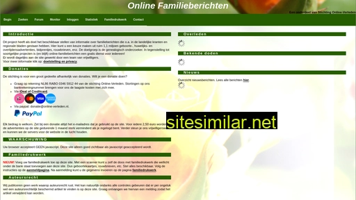 online-familieberichten.nl alternative sites