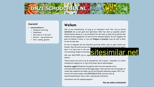onzeschooltuin.nl alternative sites