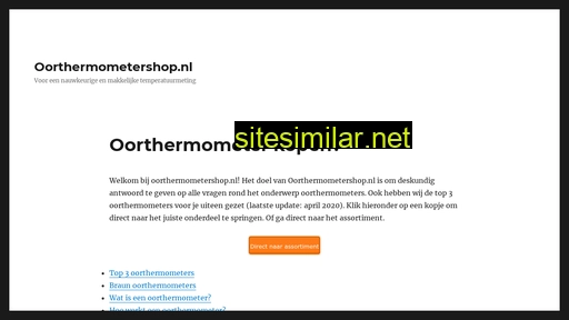 oorthermometershop.nl alternative sites
