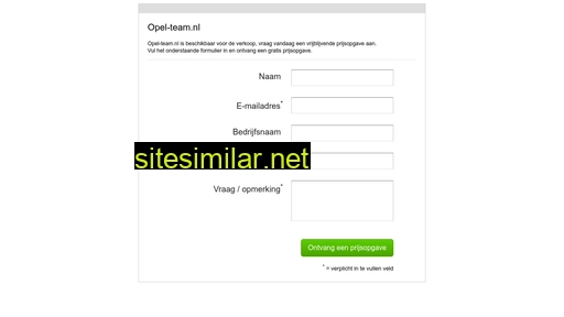 opel-team.nl alternative sites