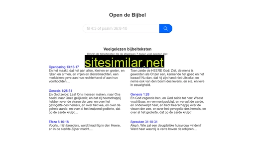 opendebijbel.nl alternative sites