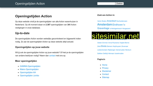 openingstijden-action.nl alternative sites